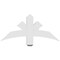 Ekena Millwork Davenport Architectural Grade PVC Gable Bracket, 36"W x 16 1/2"H x 4"D x 4"F, 11/12 Pitch GBP036X17X0404DAV00 - alternate 2